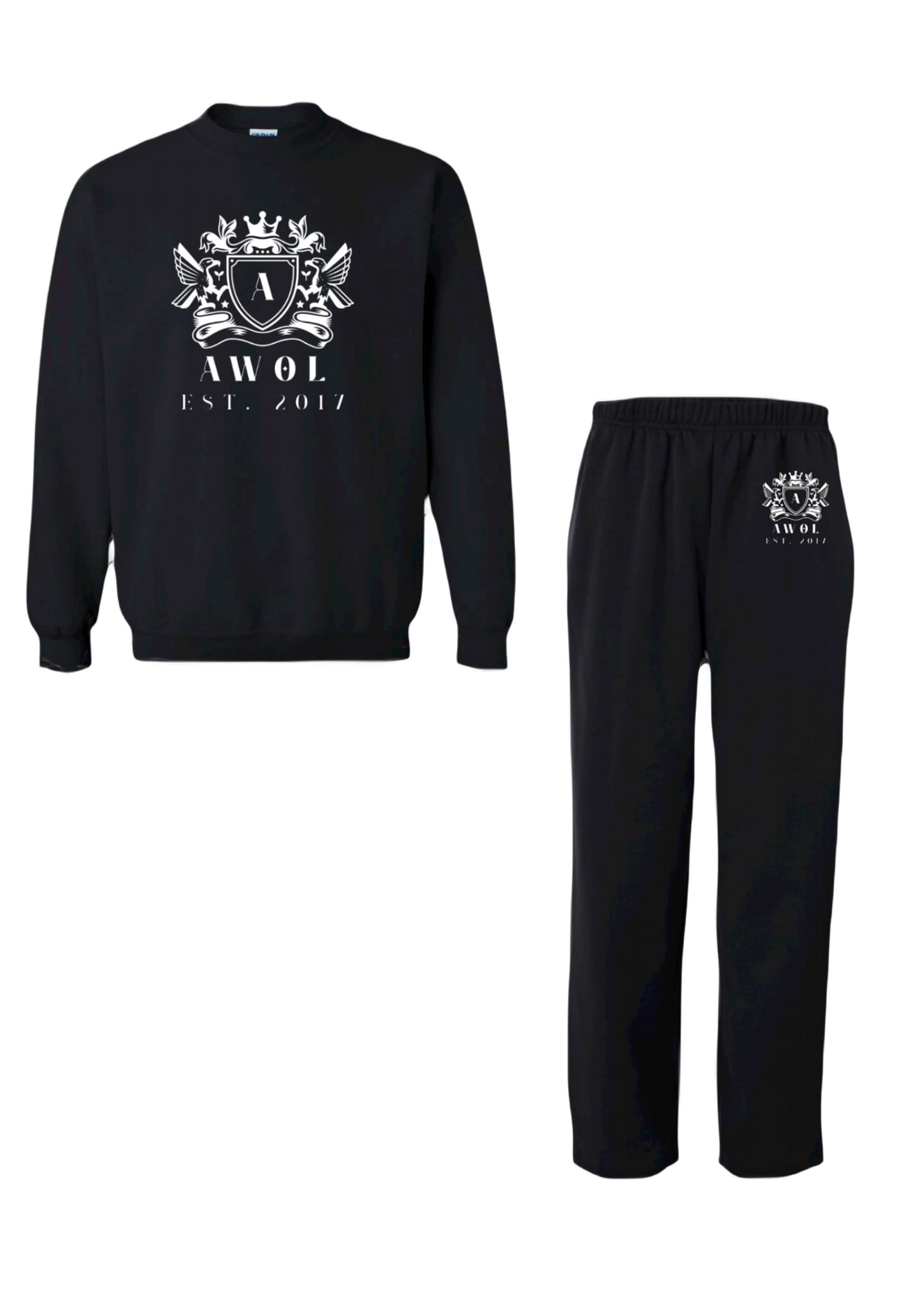 AWOL UNIVERSITY CREST SWEATSUIT
